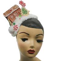 Weihnachts-Fascinator Lebkuchen Haus